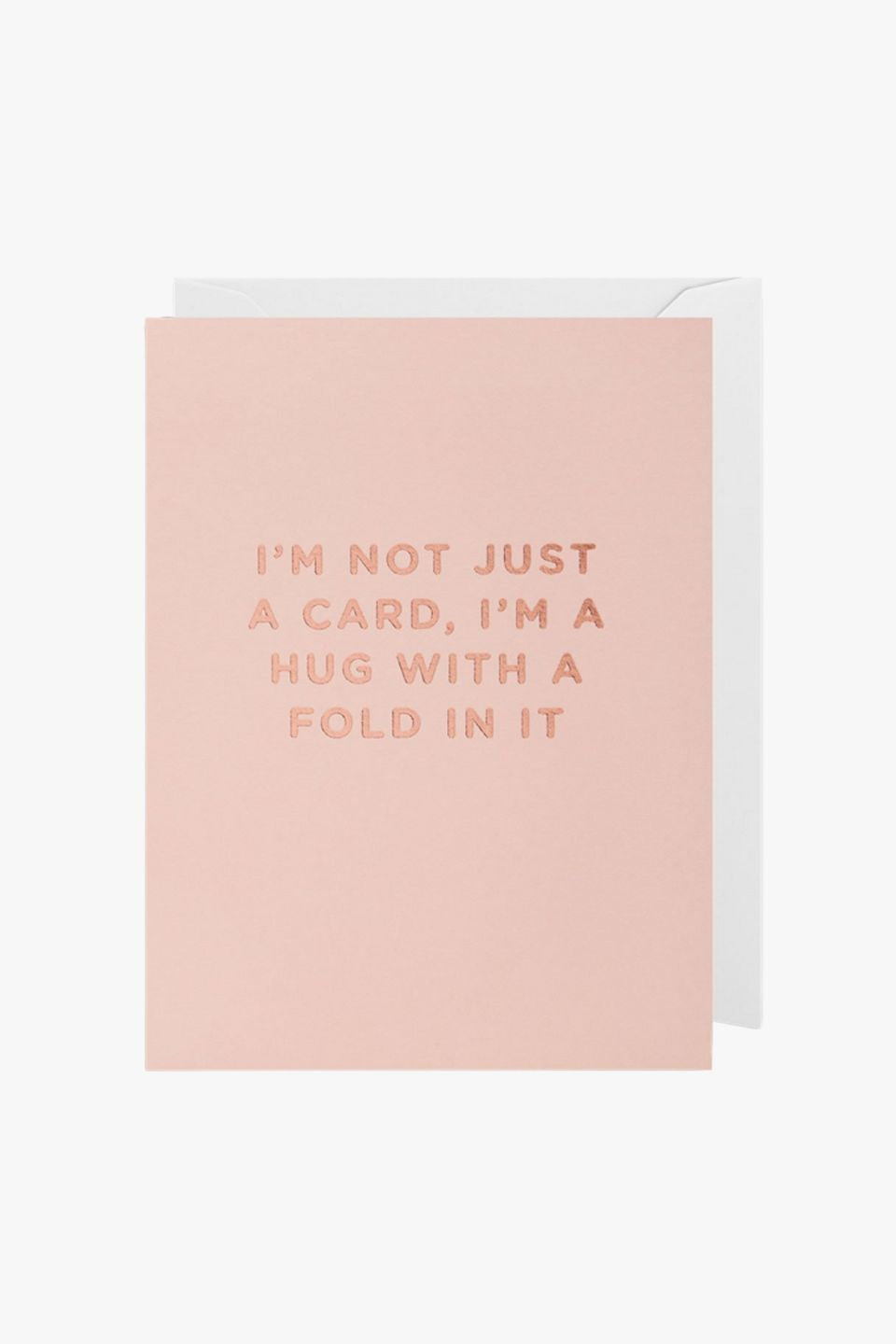 Foldable Pink Greeting Card - Small Hug Design for Birthdays, Anniversaries & Special Occasions | Thoughtful Gift Idea