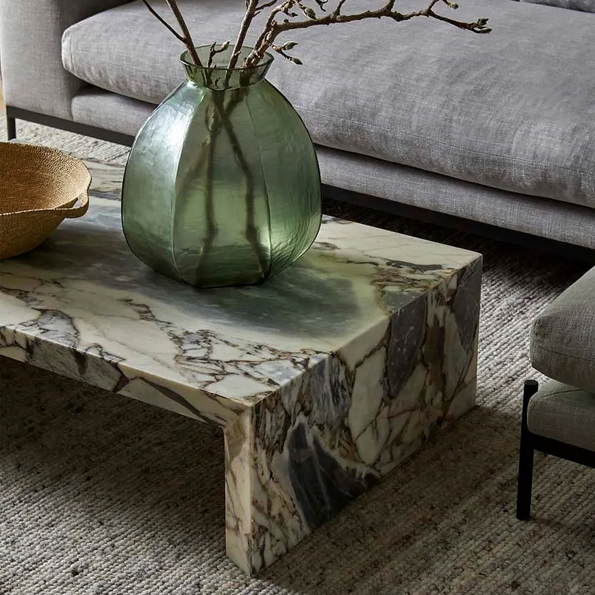 Elle Monument Coffee Table - Modern Living Room Centerpiece for Home Decor & Stylish Furniture