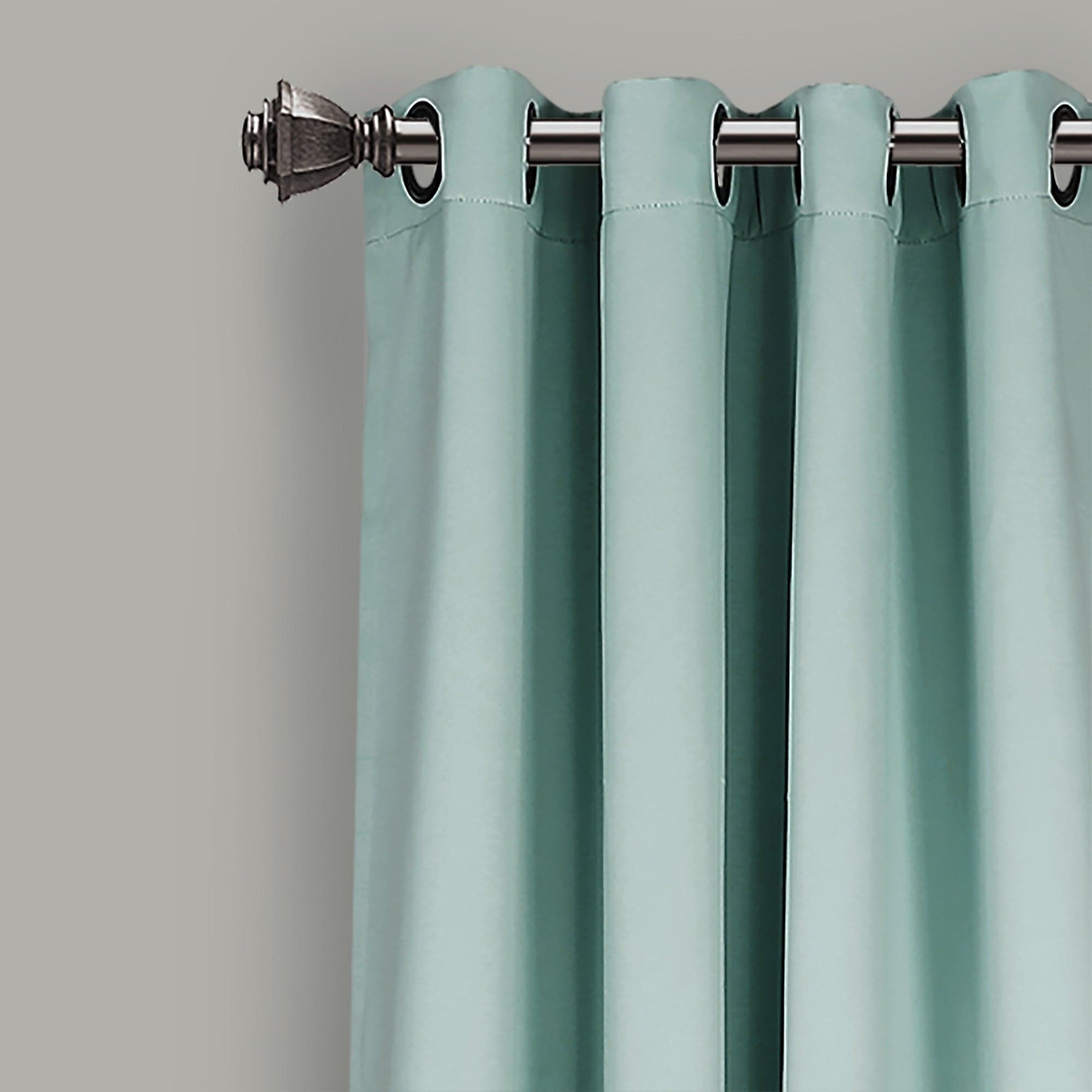 Thermal Insulated Blackout Curtains for Bedroom - Noise Reducing Grommet Window Panels Set, Energy Saving & Light Blocking for Home, Office, Nursery - 2 Panels (52x84 Inches, Black)