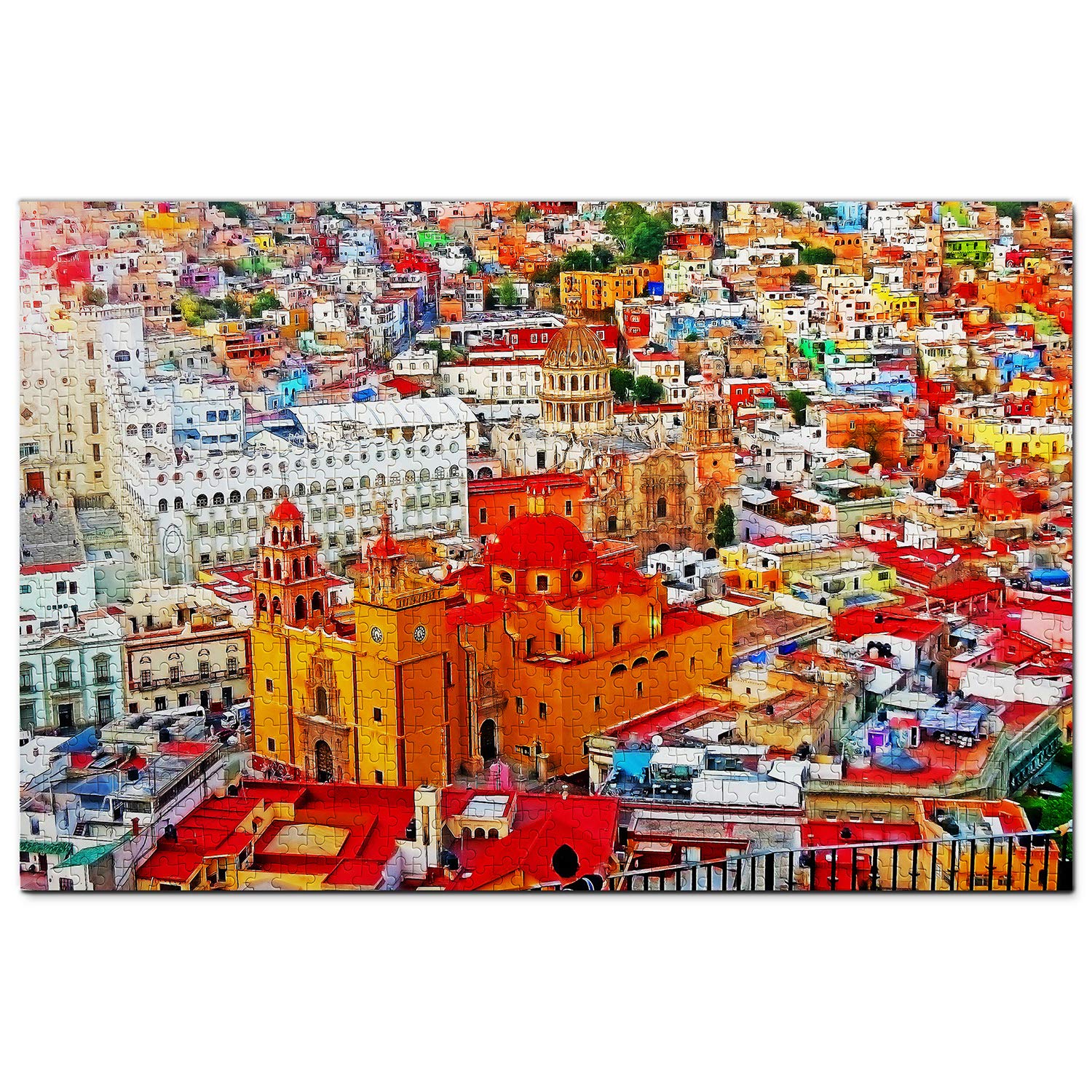 1000 Piece Mexico Guanajuato Jigsaw Puzzle - Wooden Travel Souvenir & Home Decor for Adults, Perfect Gift for Puzzle Lovers & Travel Enthusiasts