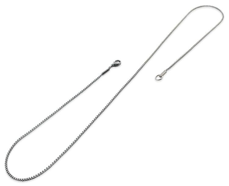 1.5mm Stainless Steel Box Chain Necklace for Women & Men - Durable, Hypoallergenic Jewelry for Everyday Wear, Gifts & Layering