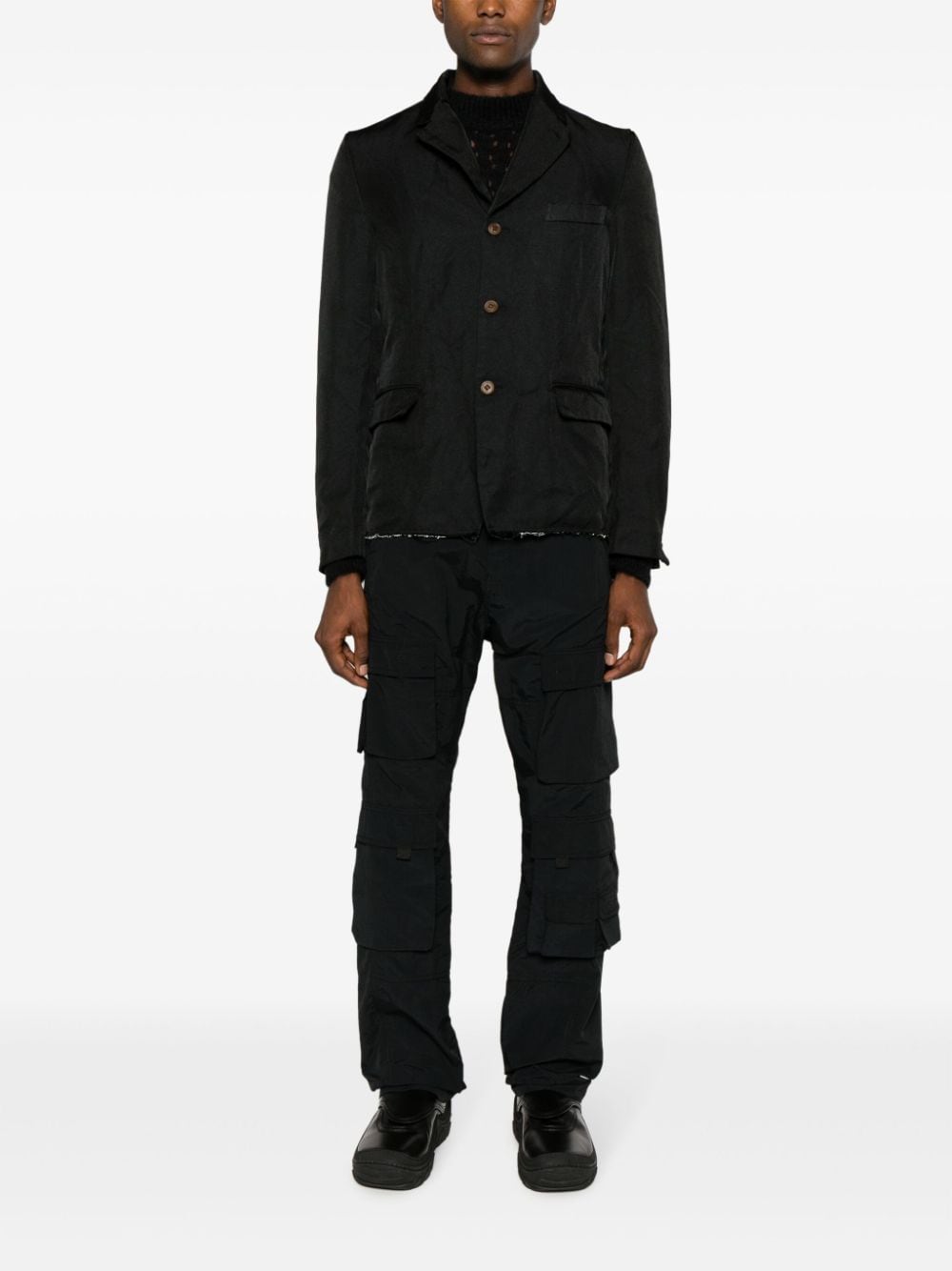 Comme des Garcons Black Jacket for Men & Women - Stylish Designer Outerwear for Fall & Winter Fashion - Perfect for Streetwear, Casual Outfits, and Night Out Looks