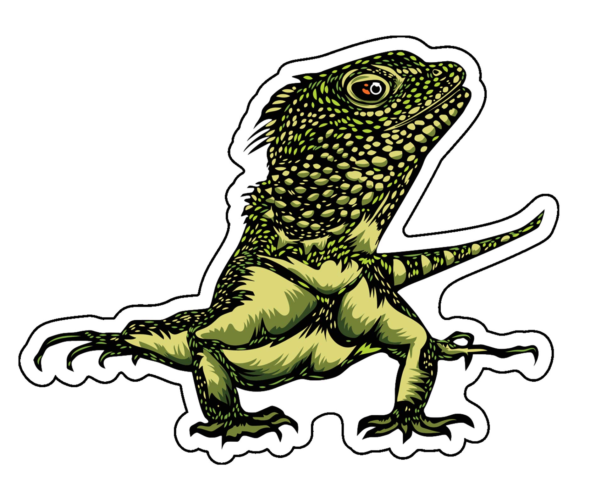 WickedGoodz Bearded Dragon Decal - Premium Lizard Bumper Sticker for Cars, Trucks, Laptops, Tumblers & Windows - Waterproof Vinyl Wall Art for Reptile Lovers - Perfect for Home, Office & Vehicle Decoration