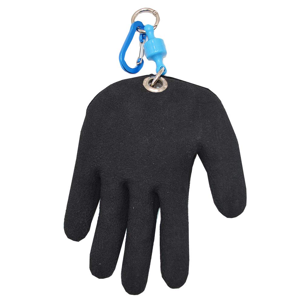 **Premium Fishing Gloves with Textured Grip - Waterproof, Soft Lining, One Size Fits Most (L-XL) - Ideal for Fish Handling, Cleaning & Outdoor Fishing Adventures**