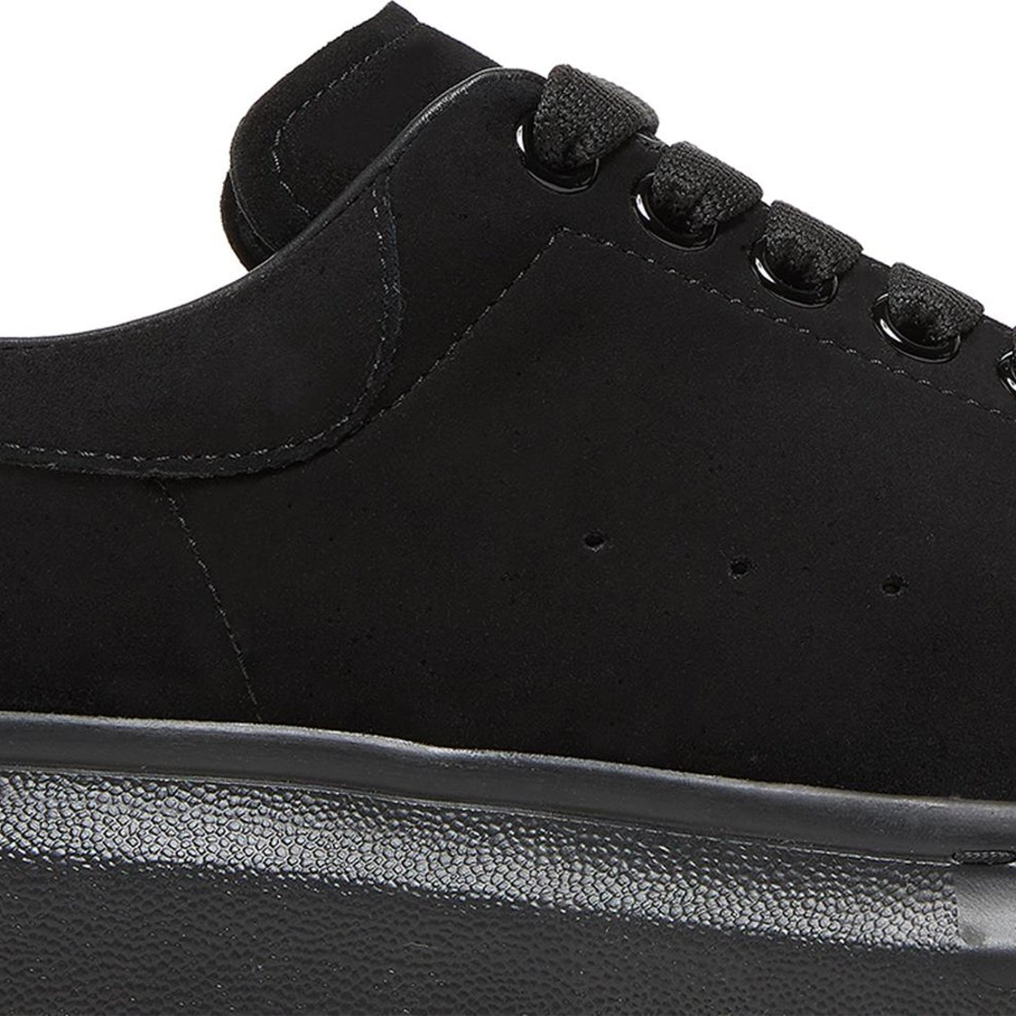 Alexander McQueen Triple Black Raised Sole Suede Sneakers for Women - Stylish Comfort for Everyday Wear & Casual Outings