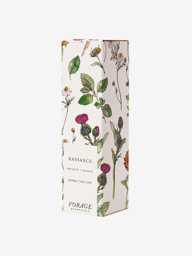Forage Botanicals Radiance Herbal Tincture - Organic Herbal Supplement for Skin Glow & Wellness - Perfect for Daily Beauty Routine & Holistic Self-Care
