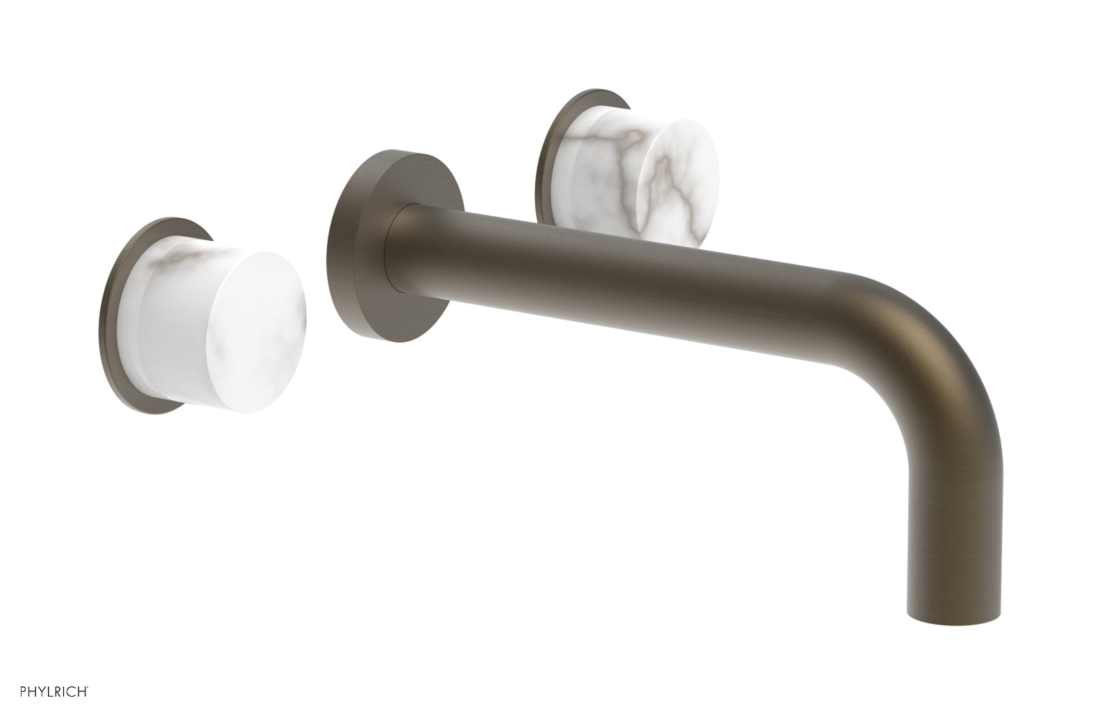 Premium White Marble Wall-Mounted Lavatory Sink Set - Modern Bathroom Vanity with Faucet for Small Spaces, Powder Rooms & Guest Baths