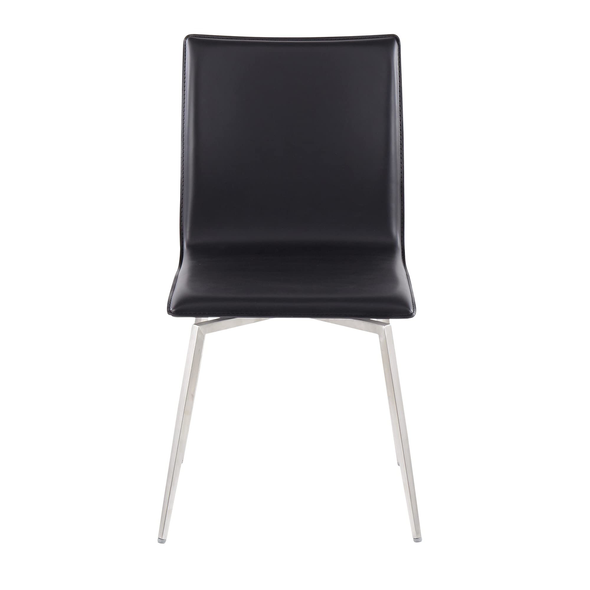 LumiSource Mason Upholstered Dining Chairs Set of 2 - Modern Kitchen & Dining Room Chairs with Comfortable Fabric Seat - Perfect for Small Spaces, Breakfast Nooks, and Contemporary Home Decor