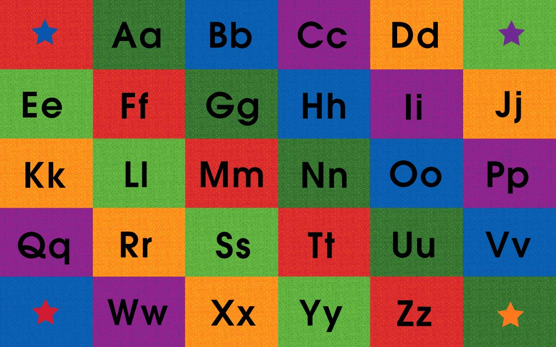 Row by Row Alphabet Rug 7'6