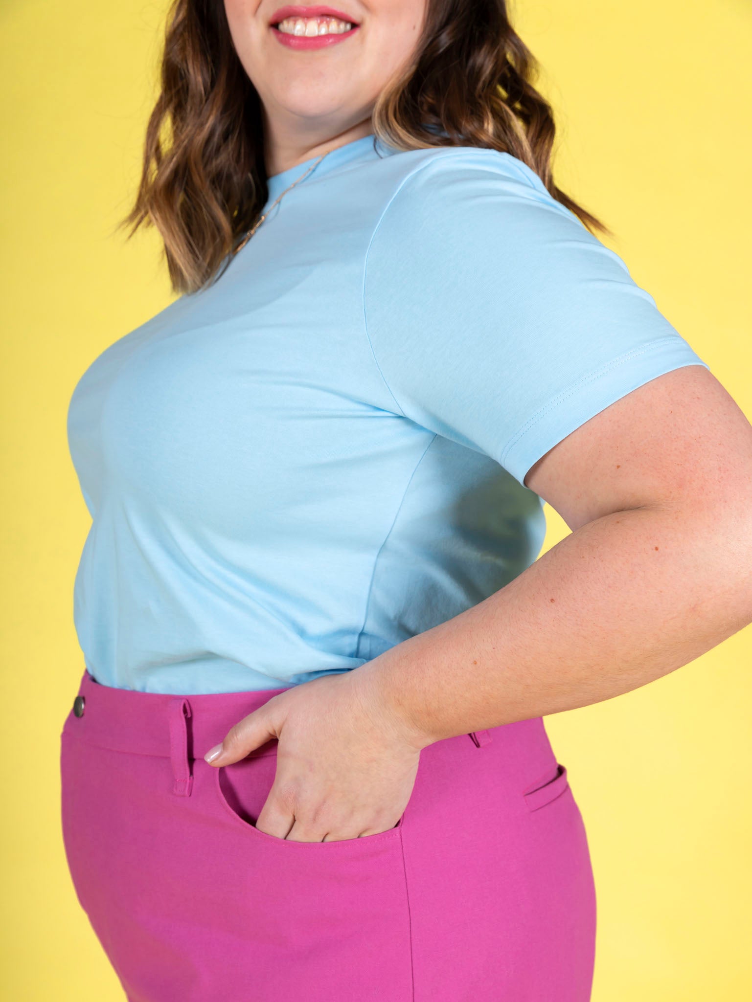 Tilly and the Buttons Thea Trousers - Women's High Waist Wide Leg Pants for Casual & Office Wear | Comfortable Stretch Fabric | Perfect for Work, Travel & Everyday Outfits