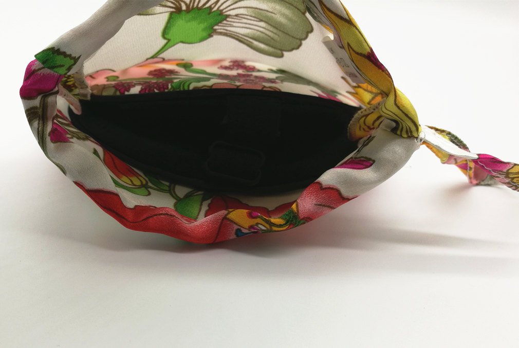 Premium 100% Silk Drawstring Pouch - Floral Wedding Favor Bag for Jewelry, Gifts & Party Favors (4.3