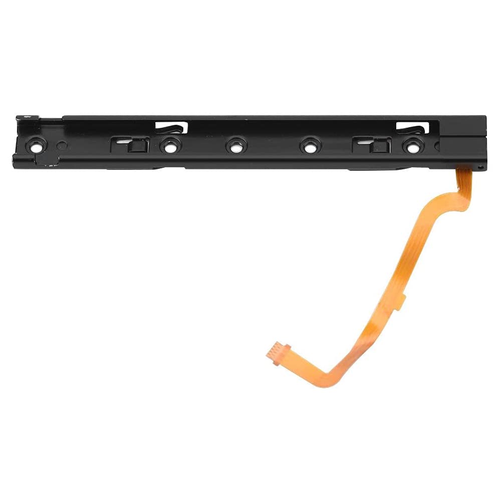 2 Pack Left & Right Slide Rail Metal Brackets for Nintendo Switch Console - Includes Y-Screwdriver | Easy DIY Repair & Replacement Parts for Joy-Con Controllers