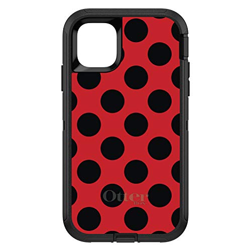 Black & Red Polka Dots On Black Case