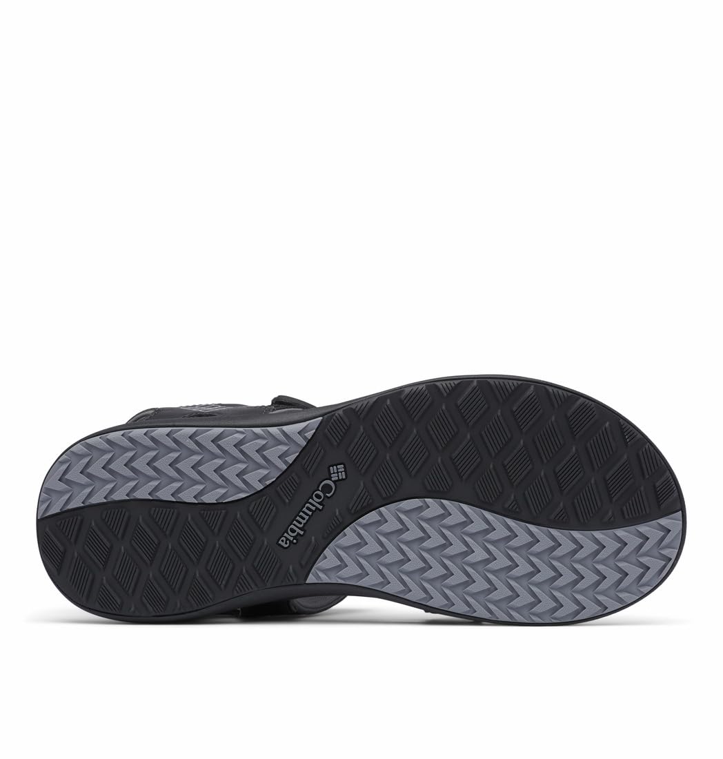 Columbia Men's 2 Strap Comfortable Outdoor Sandals - Black/Ti Grey Steel - Size 15 US - Perfect for Hiking, Beach & Summer Adventures