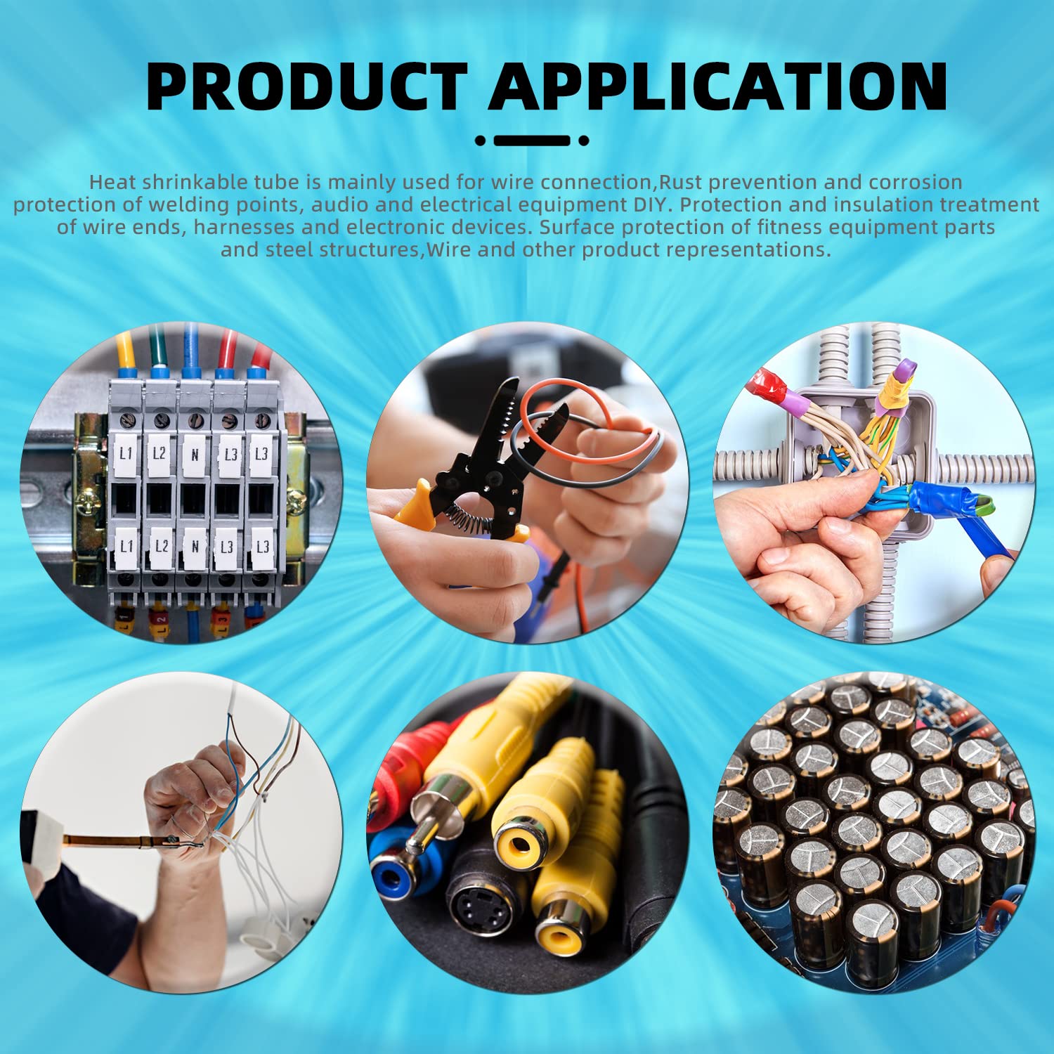 16-14 AWG 2:1 Solder Seal Wire Connectors - 100pcs Heat Shrink Butt Terminals for Electrical Wiring | Waterproof & Insulated Crimp Connectors | Ideal for Automotive, Marine & Home Electrical Repairs