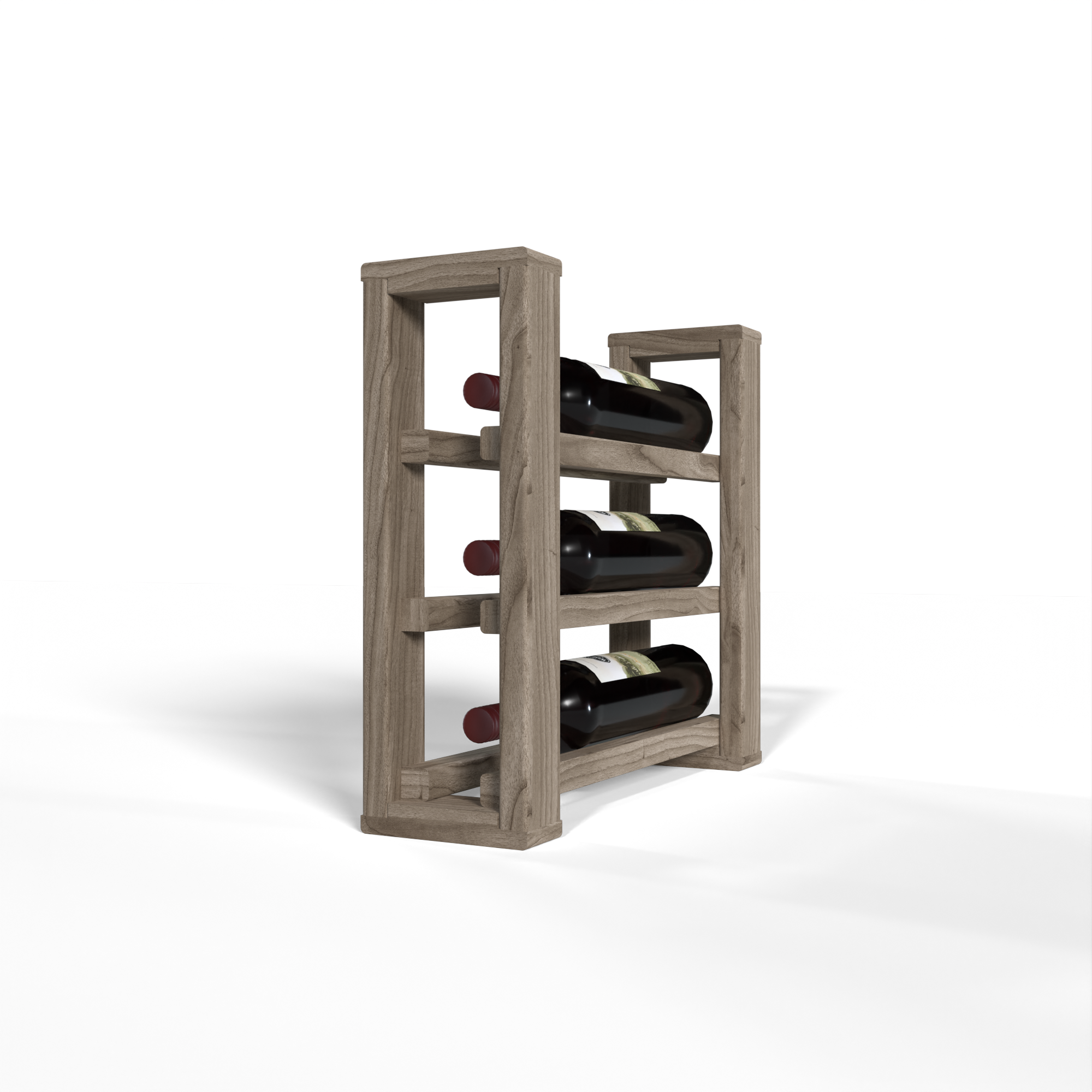GrandCellar™ 12-Bottle Single Column Split Wine Rack - Space Saving Wine Storage for Kitchen, Dining Room or Cellar Organization