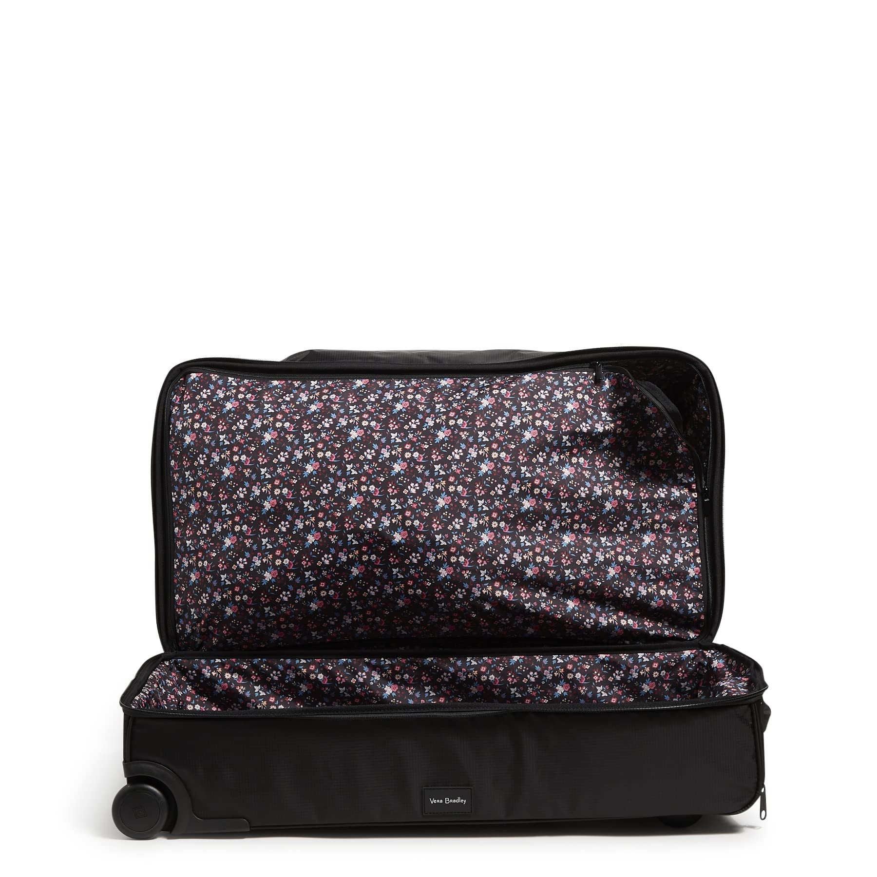 Vera Bradley Women's Recycled Ripstop XL Foldable Rolling Duffel Travel Bag - Black, One Size - Perfect for Air Travel, Weekend Getaways & Gym Storage