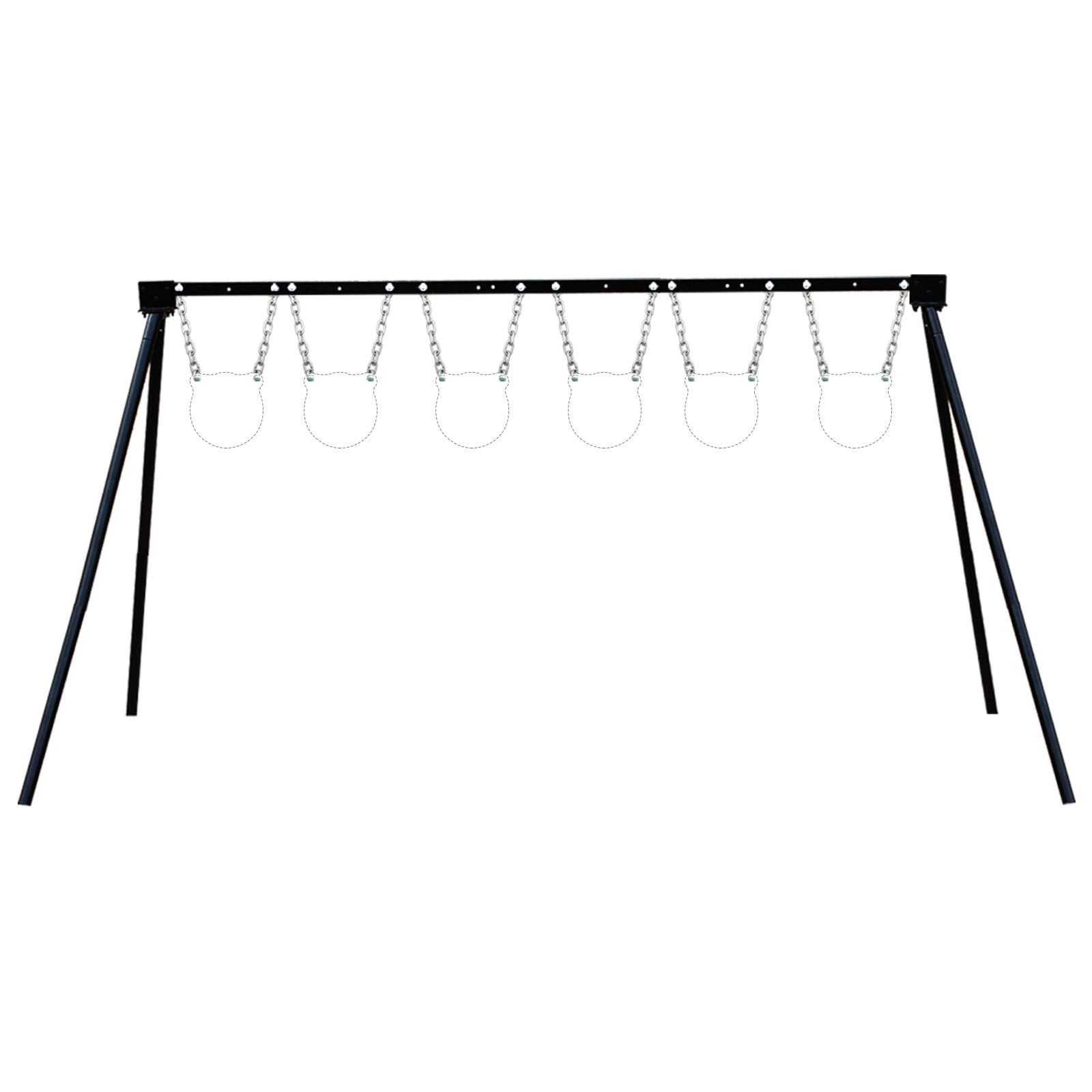 Highwild AR500 Steel Target Stand - Complete Shooting Target System Kit with 4 Targets for Rifle & Pistol Practice - Perfect for Outdoor Range Training & Tactical Drills