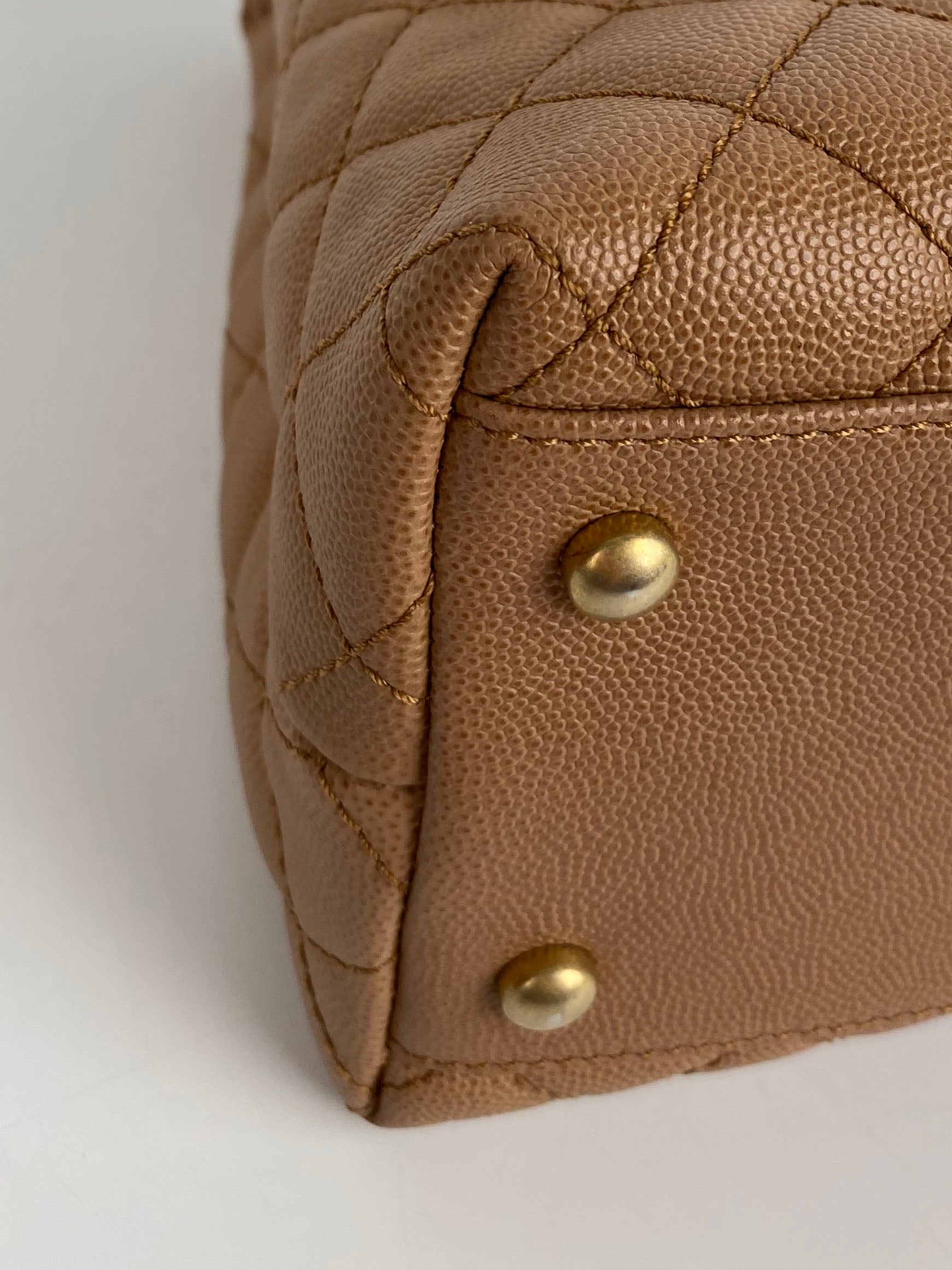 Chanel Large Beige Coco Lizard Handle Bag - Luxury Designer Handbag for Women, Perfect for Parties, Weddings & Special Occasions
