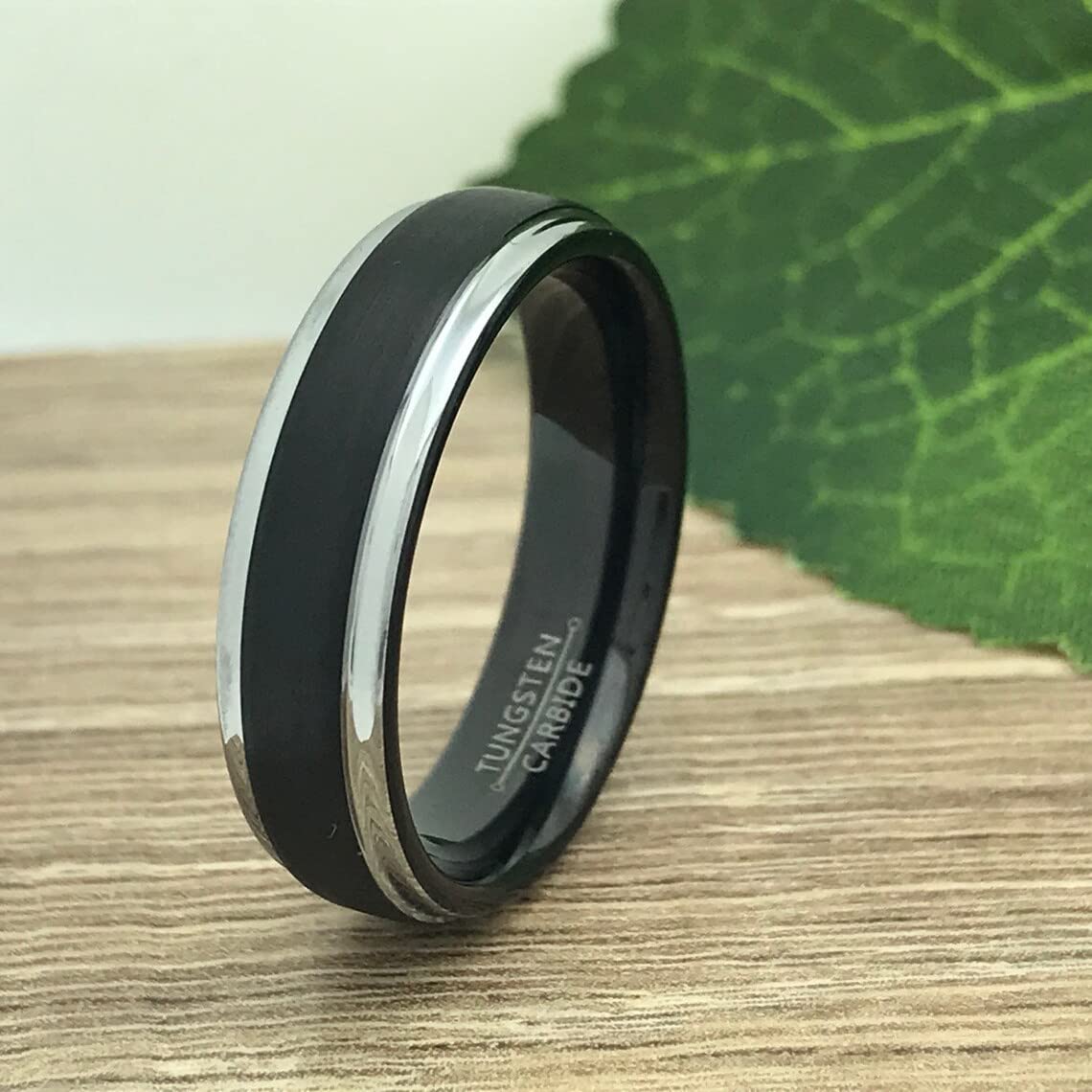 K & Co. 8mm/6mm Tungsten Wedding Bands for Couples - His & Hers Matching Anniversary Rings - Personalized Engraved Tungsten Carbide Rings TCR516 - Perfect for Weddings, Anniversaries & Romantic Gifts