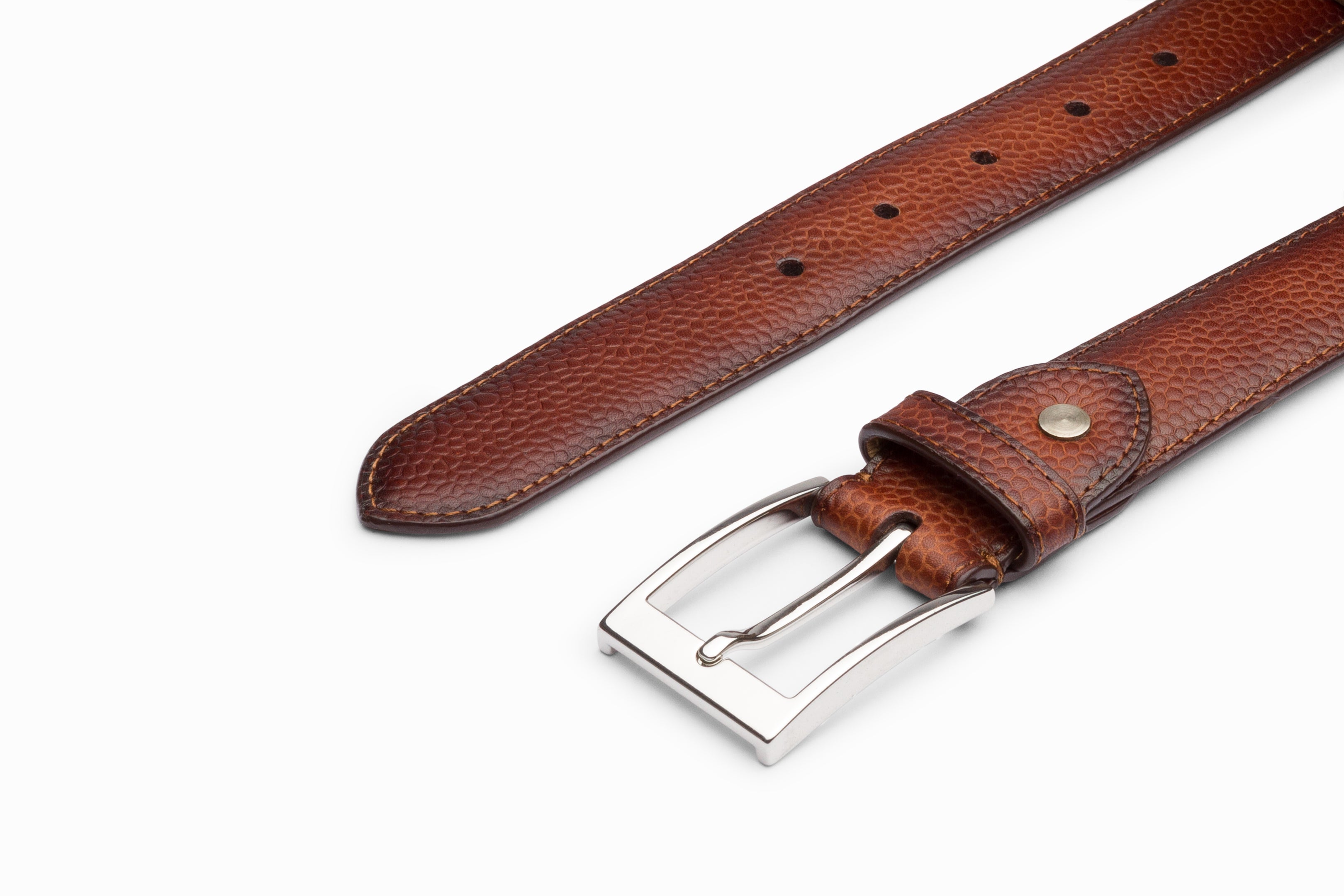 Premium Flat Leather Belt with Cedar Grain Texture - Stylish and Durable for Men & Women | Perfect for Casual Wear, Office Outfits, and Everyday Fashion