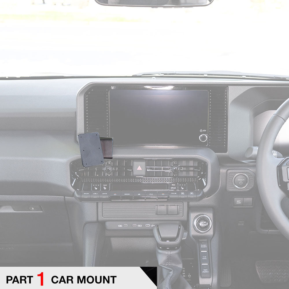 ClicOn No Holes Angled Dash Mount for Toyota Prado 2024-2025 | Secure Phone Holder for Off-Road & Daily Driving