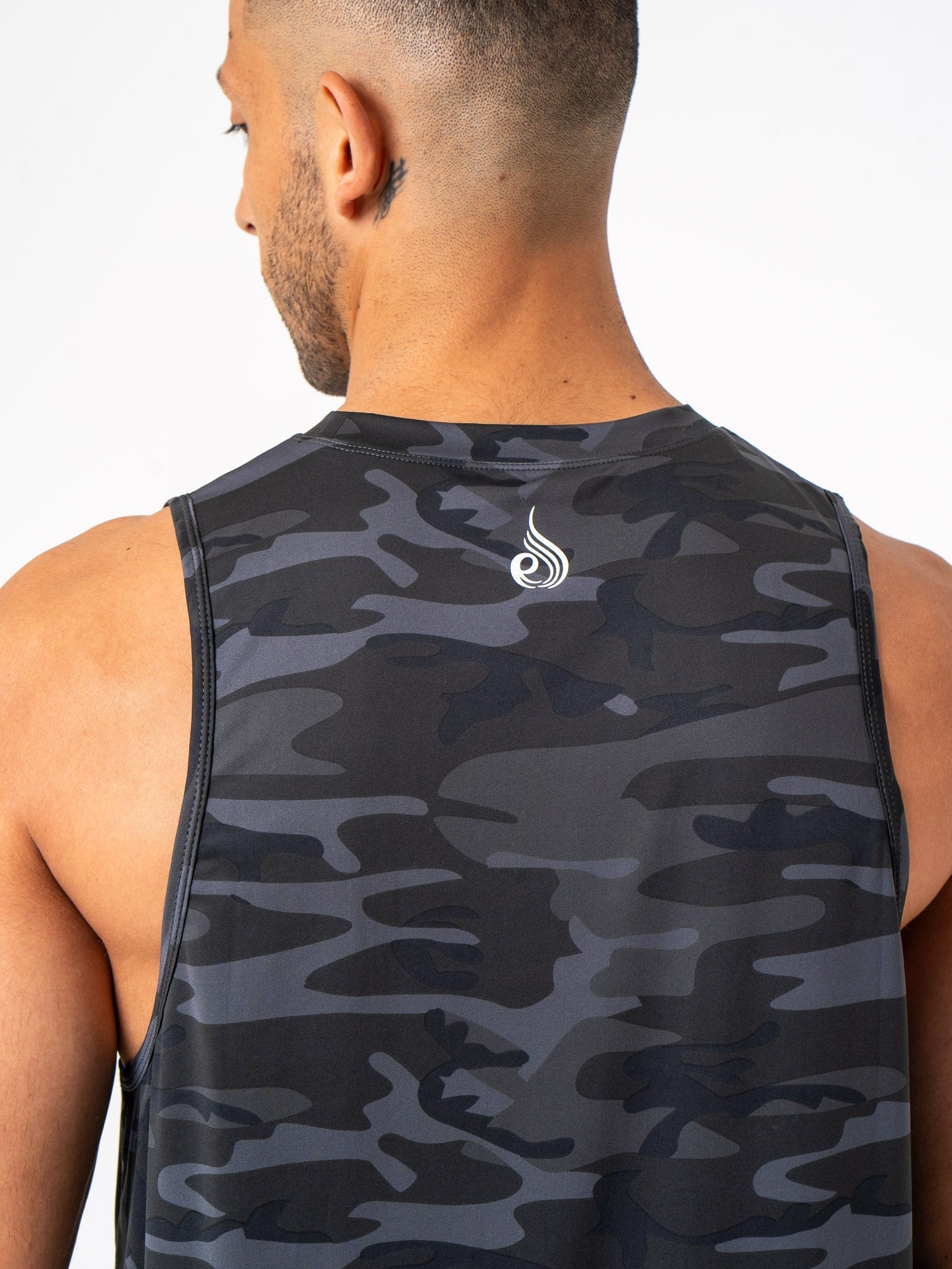 Energy Tank Black Camo - High Performance Workout Shirt for Men & Women | Gym, Running, Yoga & Outdoor Activities