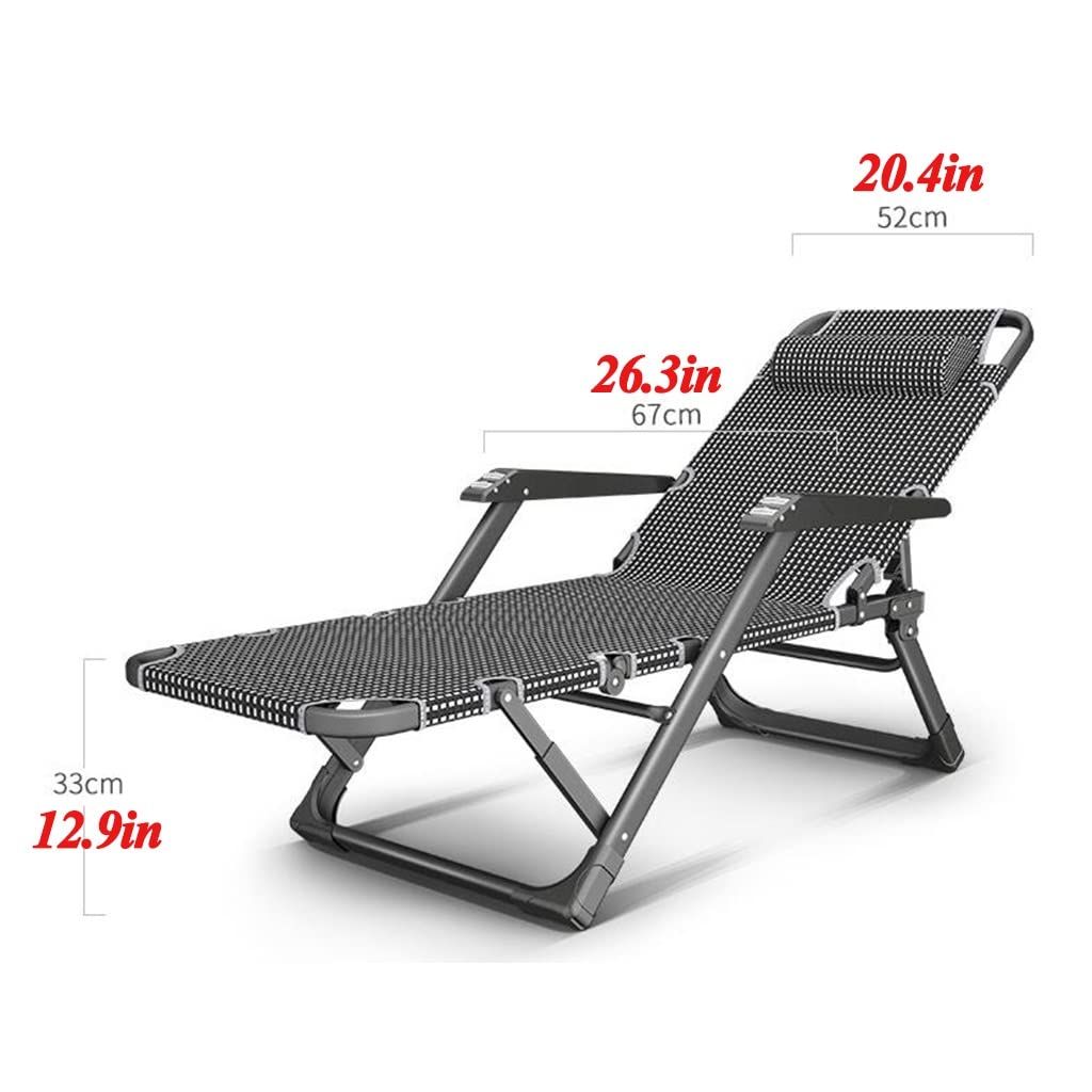 Heavy Duty Gravity Chair - Portable Folding Beach Lounge Chair with Padded Seat, Adjustable Recliner & Steel Frame - Perfect for Backyard, Patio, Poolside & Indoor Relaxation