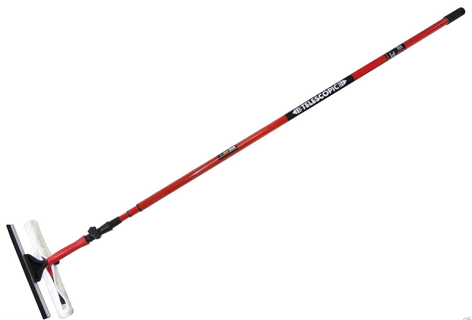 Srendi® 11 Feet Telescopic Window Cleaner Kit with Soft Squeegee Head - Extendable 3.5M Window Cleaning Tool for Home, Office & High-Rise Buildings (Perfect for Hard-to-Reach Windows, Glass Doors & Skylights)