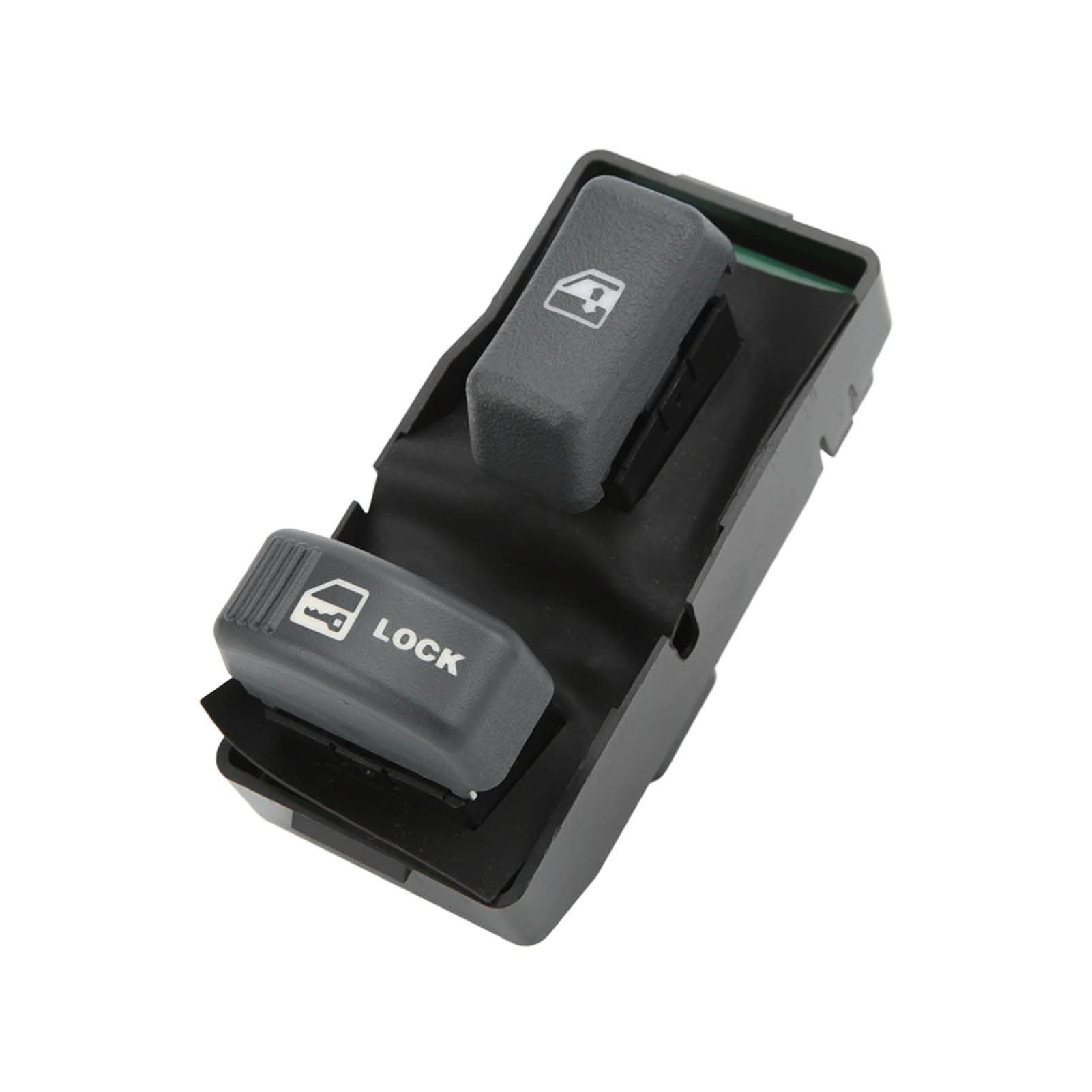 High Sensitivity 2-Button Power Window Switch for Car - Black Passenger Side Window Lifter Button | Easy Installation & Smooth Operation for Ford, Chevy, Toyota & More