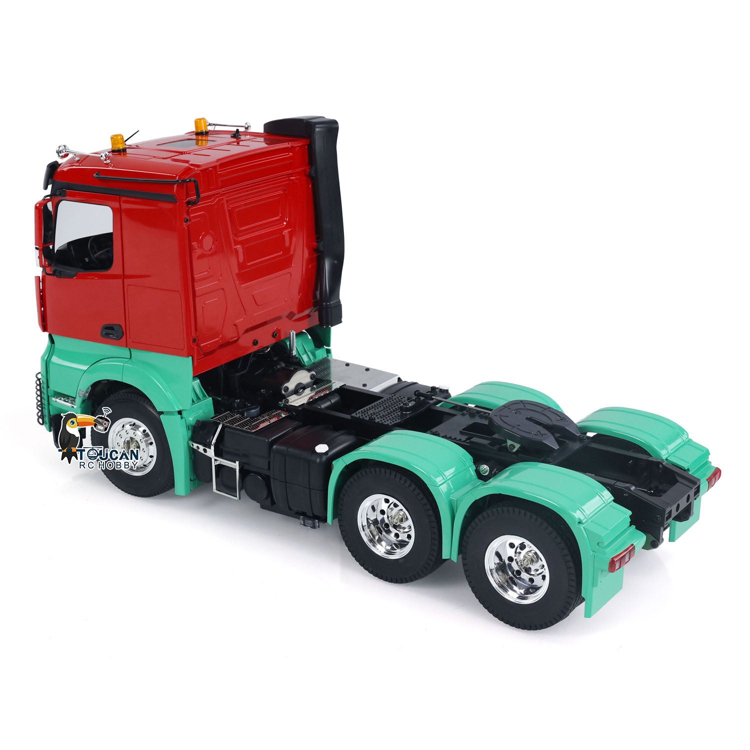 1/14 Scale Customized TOUCAN 6x4 RC Tractor Truck - Remote Control Car Model with Light & Sound, Upgraded ESC Servo Motor (Assembled/Painted) - Perfect for Hobbyists, Collectors & Off-Road Racing Enthusiasts