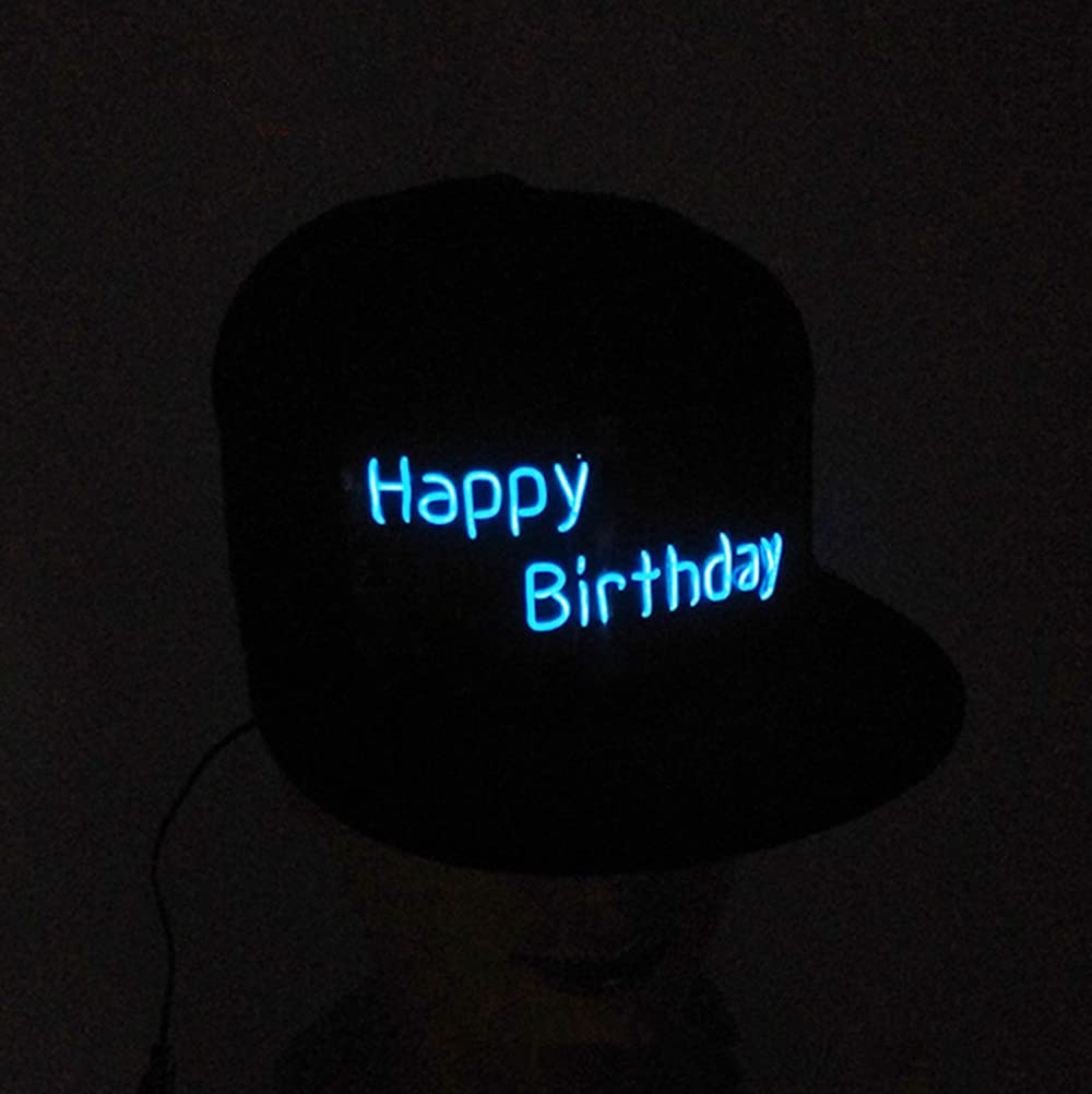 LED Light Up Baseball Cap - Unisex Hip Hop Party Hat with Luminous LED Lights for Adults | Perfect for Raves, Concerts & Night Events