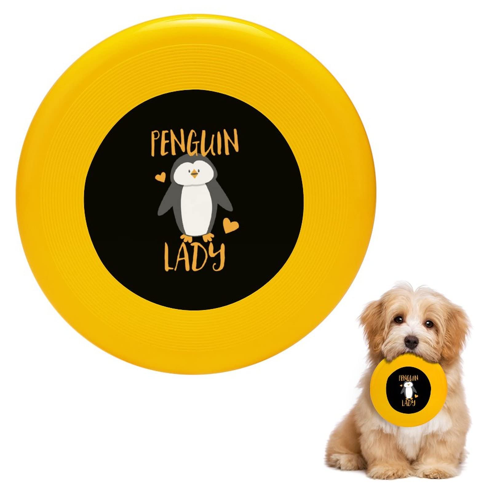 Durable Penguin-Shaped Round Dog Frisbee Toy for Training, Outdoor Play & Sports – Perfect for Fetch Games, Exercise & Feeding
