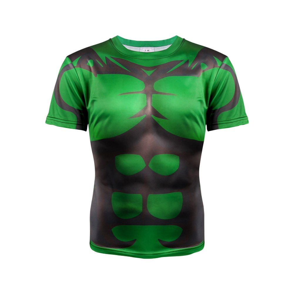 Super Hero Compression Sport T-Shirt - Moisture Wicking Fitness Tee for Men - Gym, Running & Cycling Workout Top - Perfect for Training & Outdoor Activities
