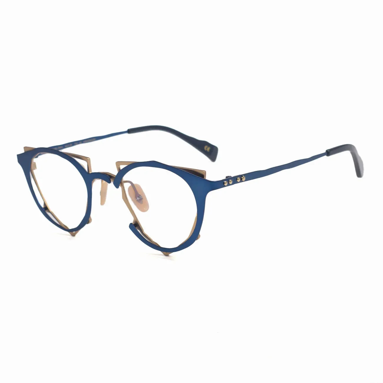 Aror Unisex Full Rim Irregular Oval Triangle Titanium Eyeglasses Frame 49445 - Lightweight & Durable Eyewear for Work, Reading, and Fashion
