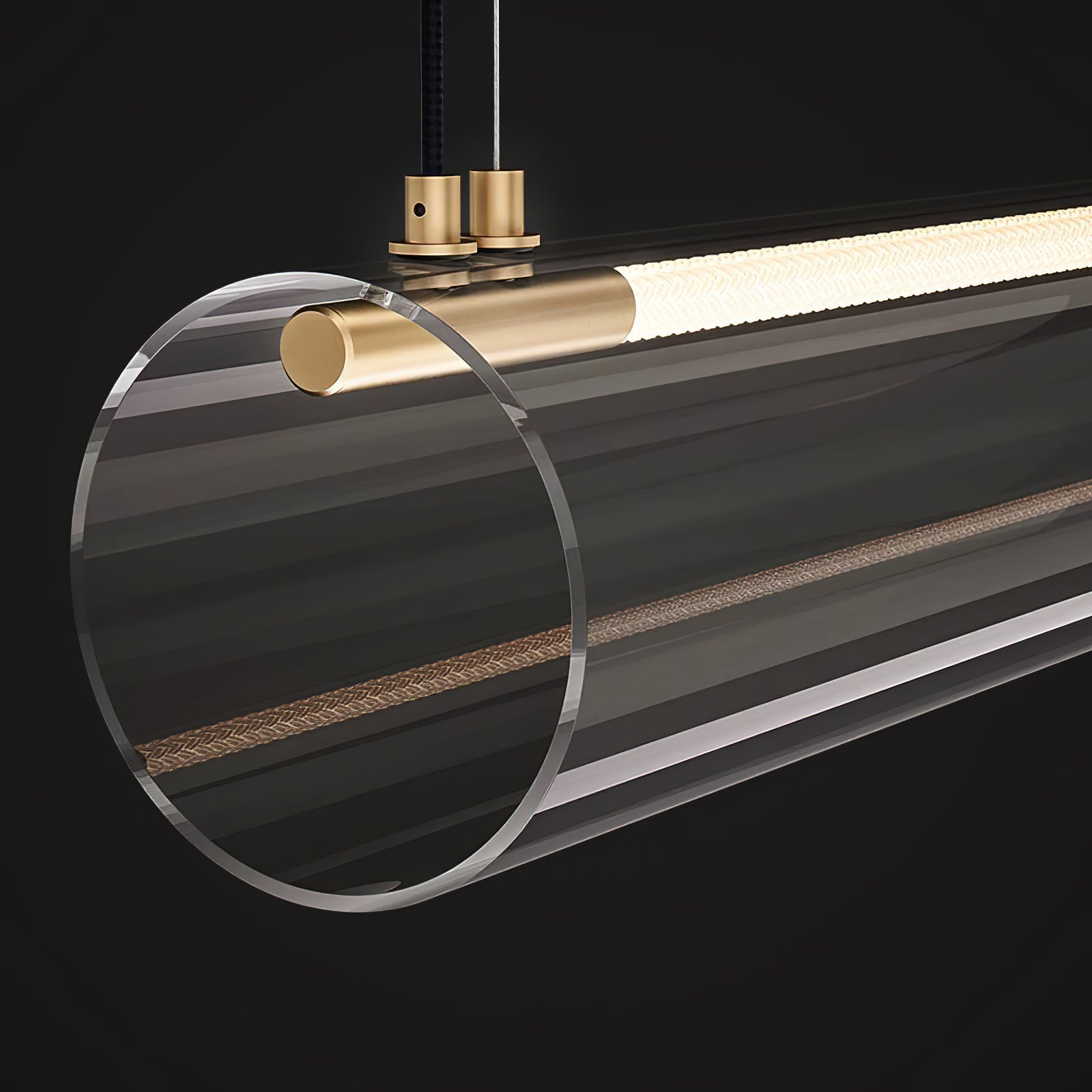 Alexandra Linear Pendant Light - Modern Minimalist Hanging Fixture for Kitchen Island, Dining Room & Bedroom Lighting | Dimmable LED Chandelier for Home Decor