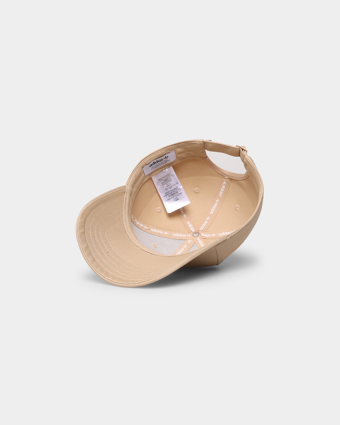 Adidas Baseball Cap Classic Trefoil Strapback Hat for Men & Women - Beige Casual Adjustable Snapback for Sports, Outdoor & Streetwear Fashion
