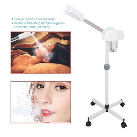 Geniusmeter® Professional Facial Steamer with Hot Mist & Ozone Technology - Home & Salon Use for Blackhead Removal, Skin Hydration & Anti-Aging | Perfect for Spa Days, Skincare Routines & Acne Treatment