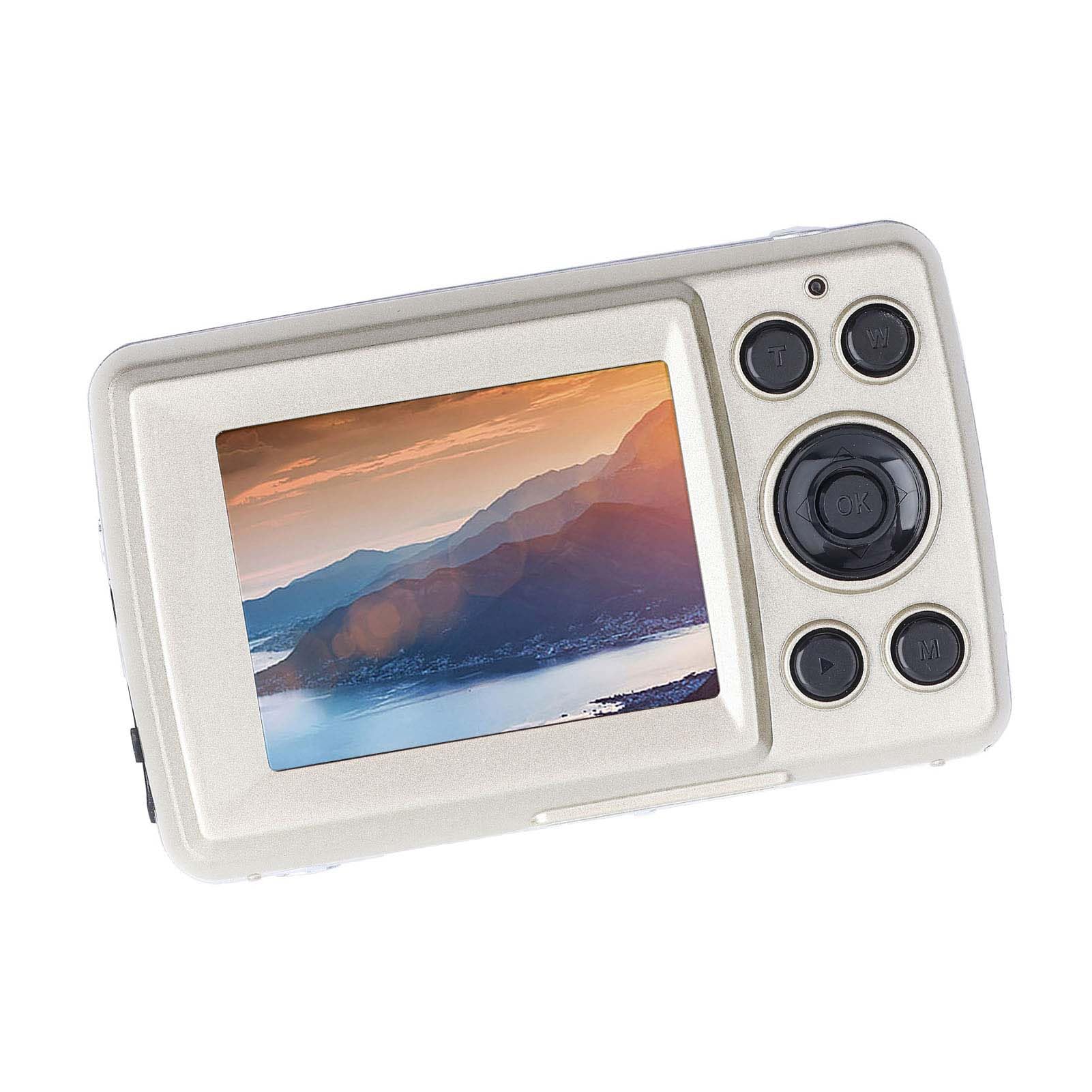 WGFOIP 4X Zoom Outdoor Digital Camera - Waterproof HD Video Camera for Beach, Camping, Hiking & Travel (Gold) - Perfect for Adventure & Outdoor Activities