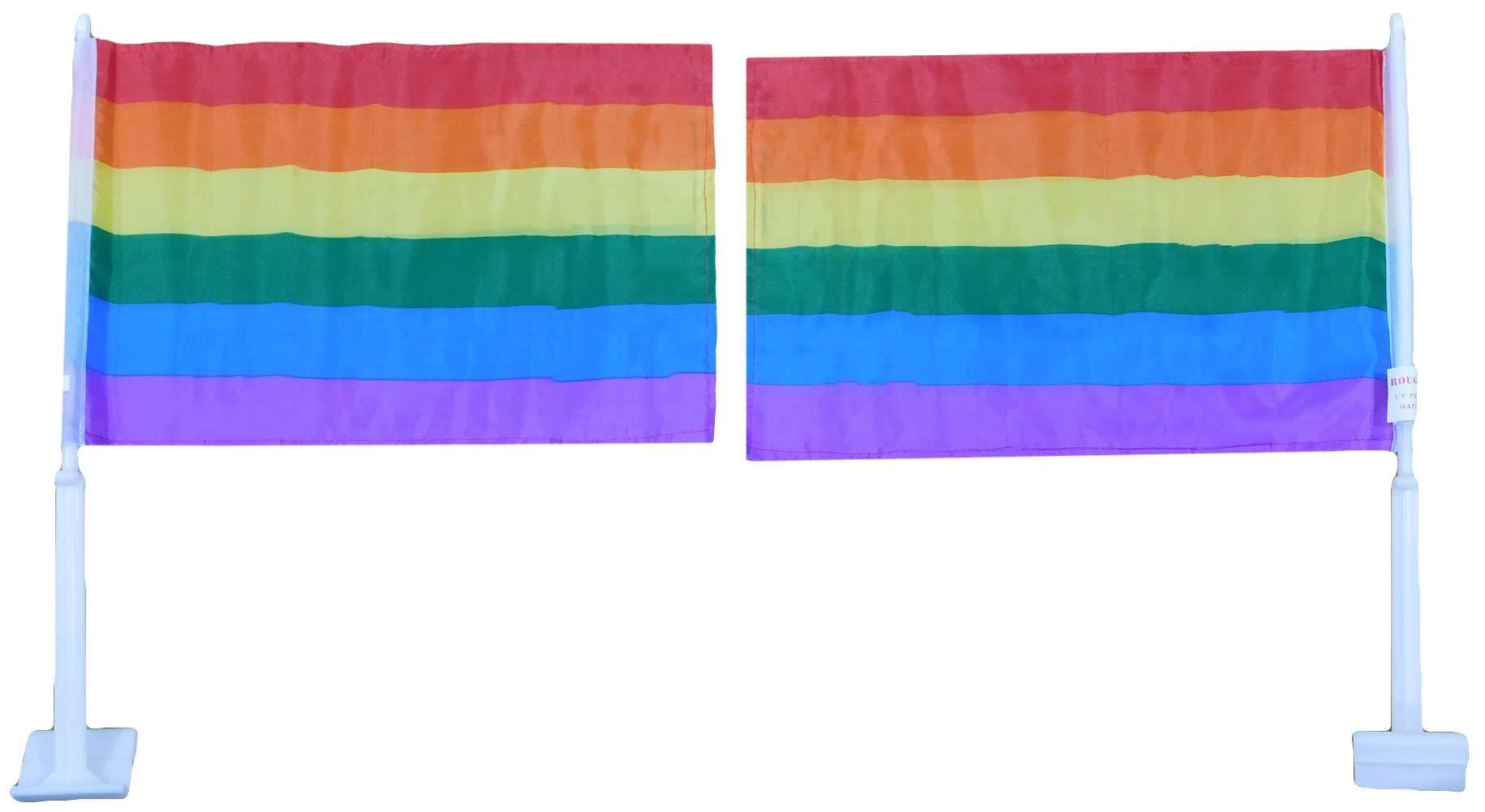 12-Pack Rainbow Striped LGBTQ Pride Double-Sided 12