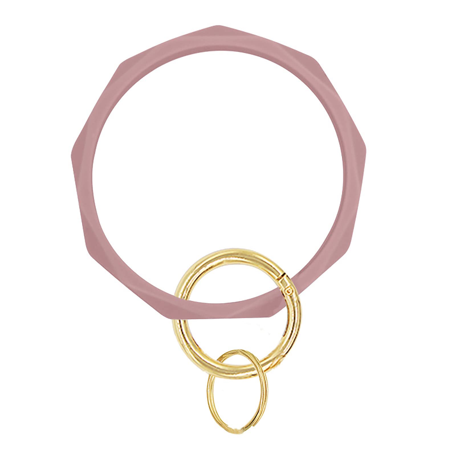 Flexible Silicone Keychain Bracelet for Men & Women - Wristband Key Holder for Daily Use