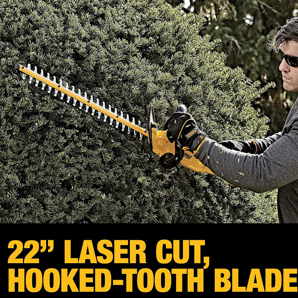 DEWALT 20V Max Cordless Hedge Trimmer with 5Ah Lithium-Ion Battery | Refurbished with Warranty | DCHT820P1 | Perfect for Landscaping, Yard Maintenance & Professional Gardening