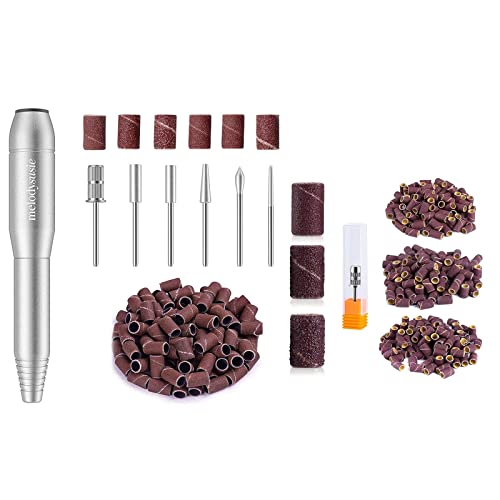 MelodySusie Professional Portable Electric Nail Drill Kit - 30000 RPM Cordless Efile for Acrylic & Gel Nails, Manicure Pedicure with 300 Sanding Bands | Perfect for Home Salon, DIY Nail Art & Professional Nail Technicians