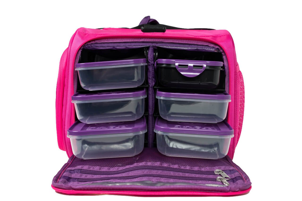 6 Pack Fitness Beast Duffle Bag with Insulated Meal Management System - Gym Workout Bag for Men & Women - Perfect for Bodybuilding, Travel & Sports Gear Storage