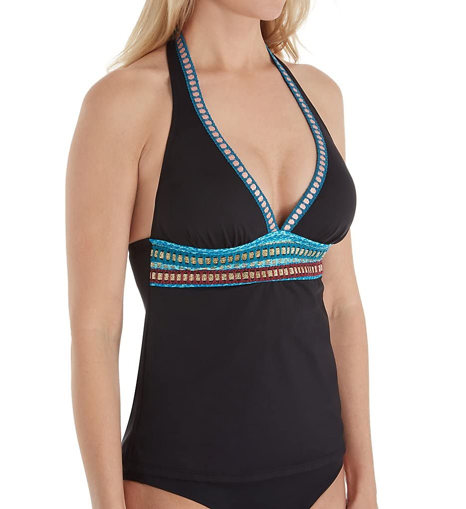 Women's V-Neck Halter Tankini Swimsuit Top - Sexy Beachwear for Swimming, Vacation & Summer Pool Parties