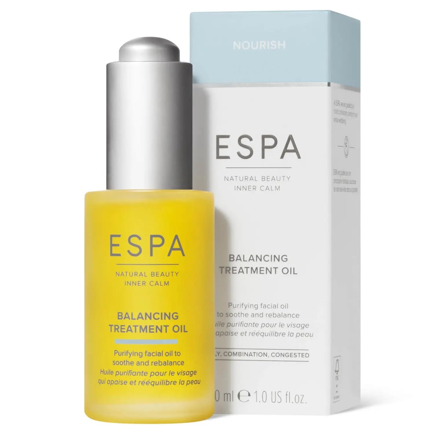 ESPA Balancing Treatment Oil - 30ml with Jojoba & Avocado Oils for Hydration & Skin Rejuvenation | Perfect for Dry Skin Care & Nighttime Facial Routine