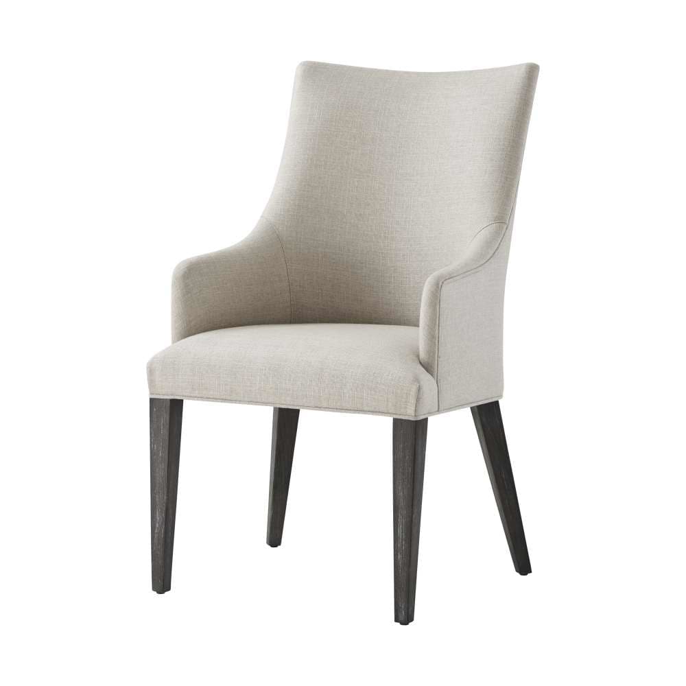 Adele Modern Dining Armchair - Upholstered Side Chair for Kitchen, Dining Room & Office - Comfortable & Stylish Seating Solution