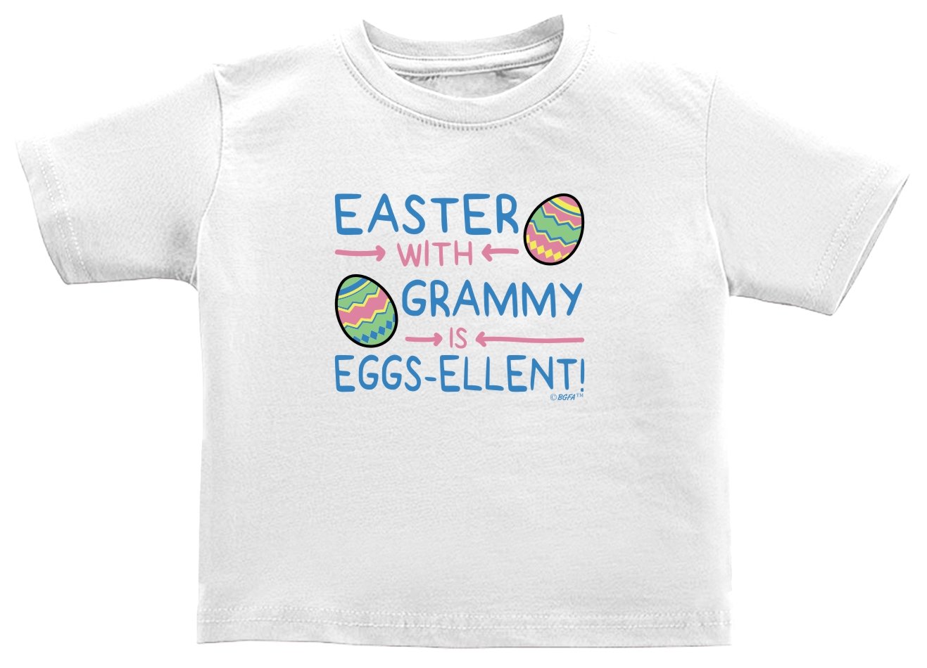 Easter Toddler T-Shirt - Eggs-Ellent Grammy Gift for Kids