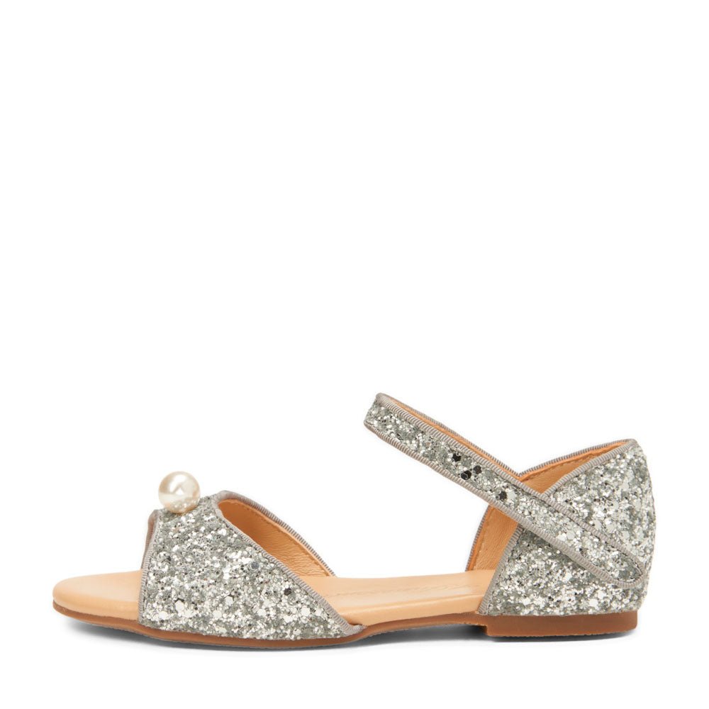 Mila Glitter Silver Shoes for Women | Sparkly Party Heels | Comfortable & Stylish for Weddings, Prom, and Evening Events