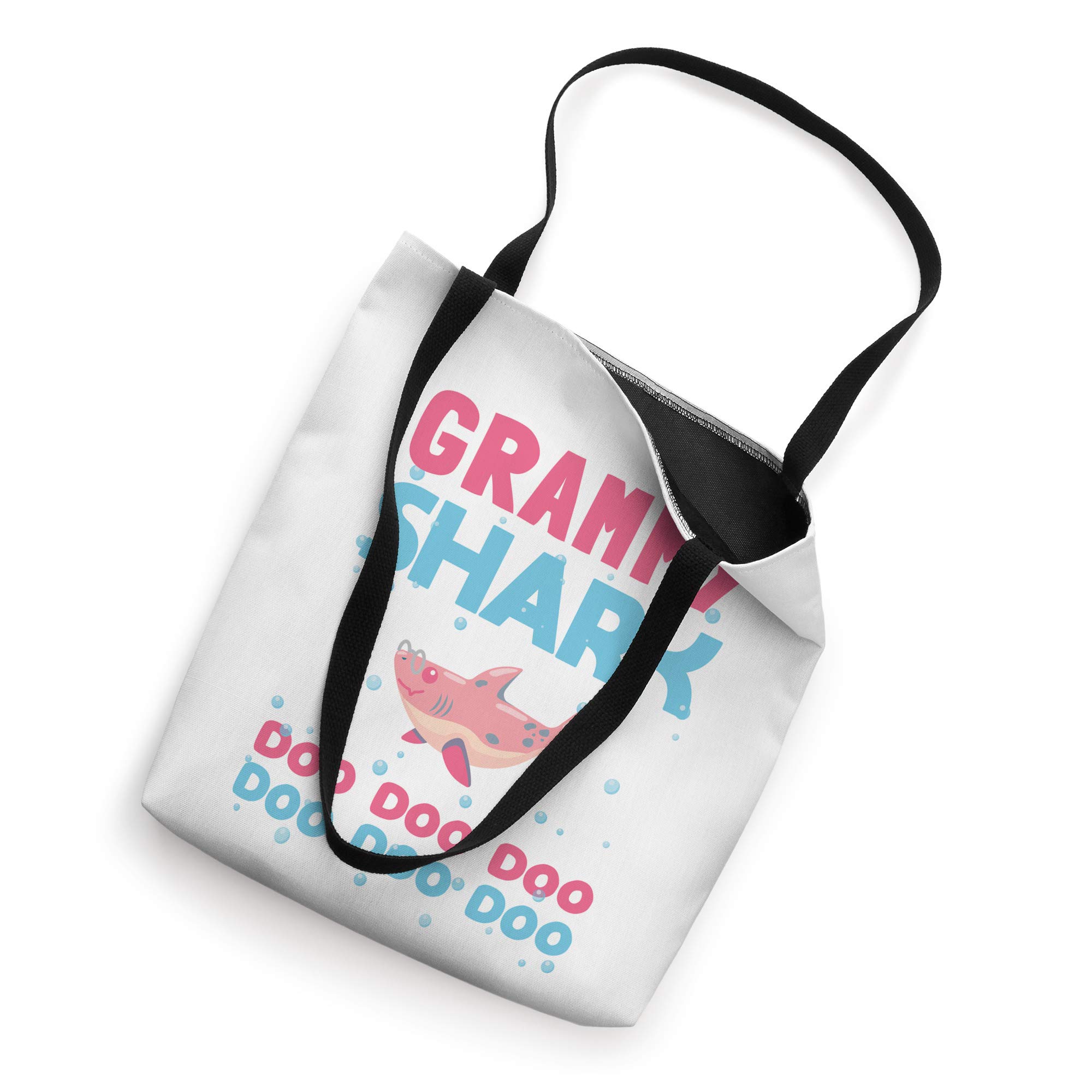 Grammy Shark Tote Bag - Funny Mother's Day Gift for Grandma & Women - Large Canvas Shopper Bag for Beach, Grocery Shopping & Daily Use